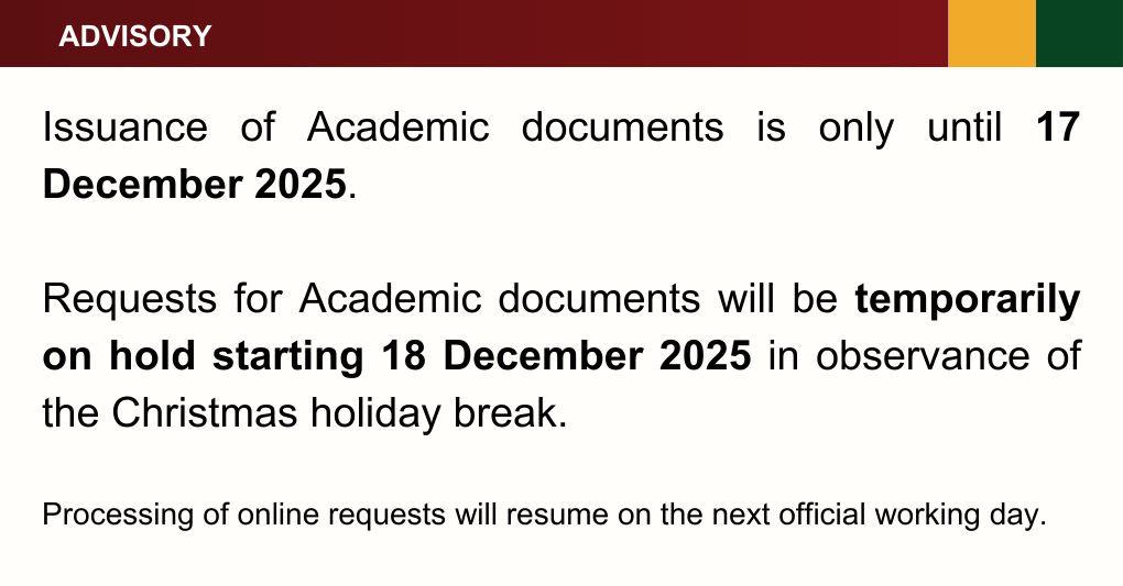 Advisory on the Release of Academic Documents